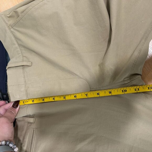 J Crew Stretch Performance Chino Pants Mens 33x34 Khaki Tan 484 Slim Zip Pocket - Picture 13 of 13